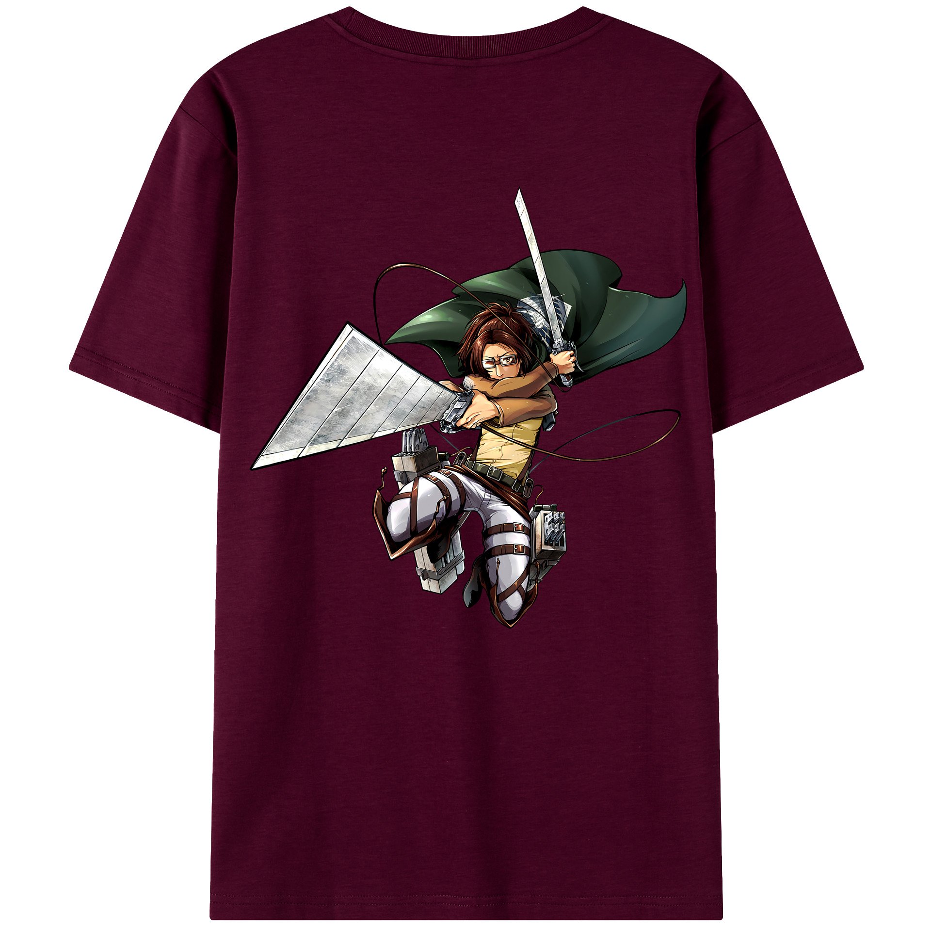 （画像用） 進撃の巨人 ハンジ·ゾエ Attack on Titan Hanji Zoe レディース半袖Tシャツ(バックプリント)